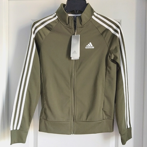 adidas Jackets & Blazers - NWT XS Adidas Olive Green Active Track Jacket
